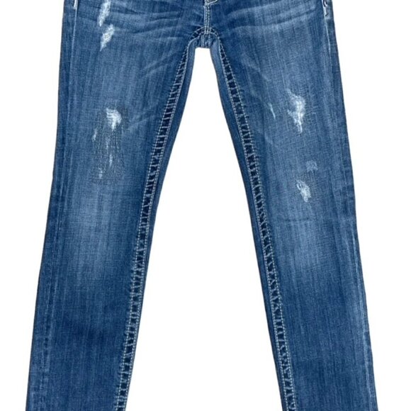 MISS ME Distressed Skinny Jeans - Size 27 - Picture 4 of 13